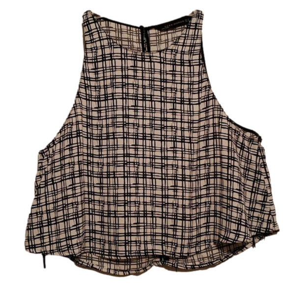 Zara Woman Sleeveless Crop Top Size Medium - Picture 1 of 8